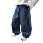 Boys Casual Denim Pants Simple Long Trousers