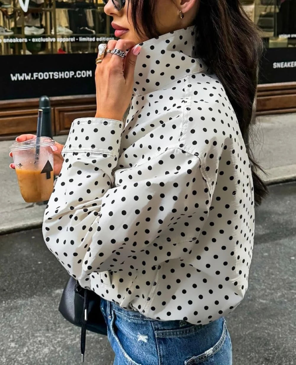 Polka Dot Retro Short Jacket