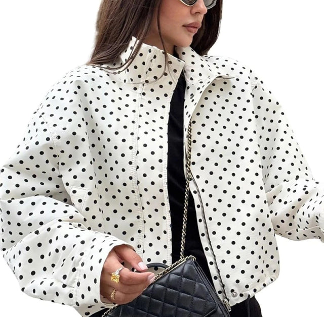 Polka Dot Retro Short Jacket