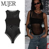 Sexy Mesh Tulle Bodysuit