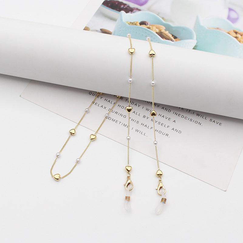New Handmade Chain Pearl Chain Accessories Anti-Drop Glasses Chain Mask Chain
