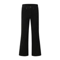 Street Style High-Street Flared Denim Trousers