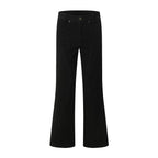 Street Style High-Street Flared Denim Trousers
