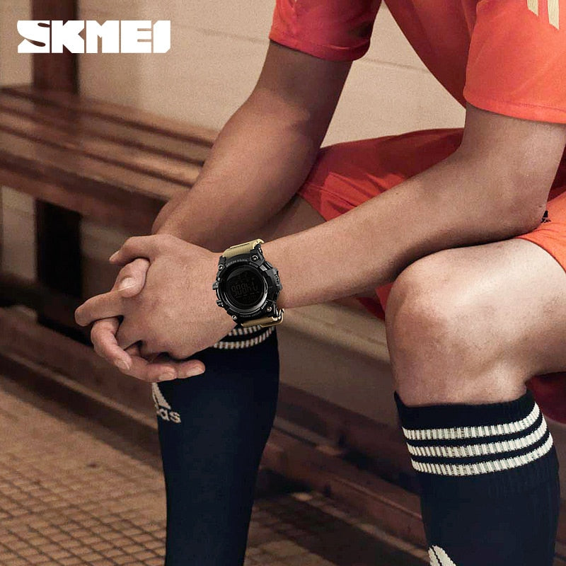 SKMEI  1384 Men's Sports Watch Fashion Digital Mens Watches Waterproof Countdown Dual Time shock Wristwatches Relogio Masculino