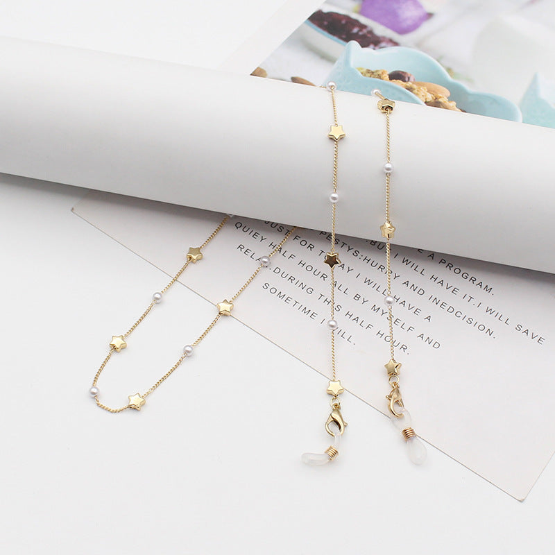 New Handmade Chain Pearl Chain Accessories Anti-Drop Glasses Chain Mask Chain