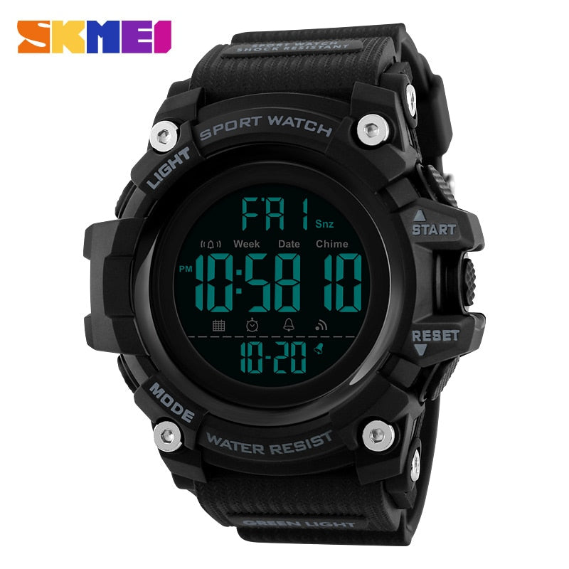 SKMEI  1384 Men's Sports Watch Fashion Digital Mens Watches Waterproof Countdown Dual Time shock Wristwatches Relogio Masculino