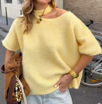 Luna Off-Shoulder Knit Sweater