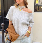 Luna Off-Shoulder Knit Sweater